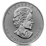 2018 1 oz Platinum Canadian Maple Leaf Coin $50 .9995 Fine BU