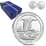 2018 5 oz Silver America the Beautiful ATB Rhode Island Block Island National Wildlife Refuge Coin