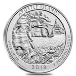 Default 2018 5 oz Silver America the Beautiful ATB Wisconsin Apostle Islands National Lakeshore Coin