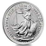 British 2018 Great Britain 1/10 oz Platinum Britannia Coin .9995 Fine BU