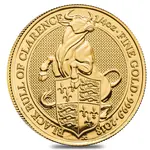 Default 2018 Great Britain 1/4 oz Gold Queen's Beasts (Black Bull) Coin .9999 Fine BU