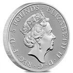 2018 Great Britain 2 oz Silver Queen's Beast (Unicorn of Scotland) Coin .9999 Fine BU