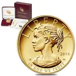 2018 W 1/10 oz $10 American Liberty Proof Gold Coin (w/Box & COA)