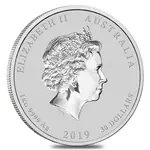 2019 1 Kilo Silver Lunar Year of The Pig BU Australian Perth Mint In Cap