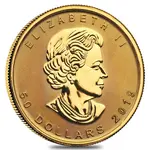 Buy 2019 Gold Maple Leaf 1 oz Canadian $50 Coin .9999 Fine BU