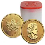 Buy 2019 Gold Maple Leaf 1 oz Canadian $50 Coin .9999 Fine BU