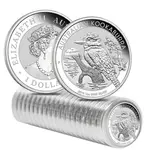2019 1 oz Silver Australian Kookaburra Perth Mint .999 Fine BU In Cap