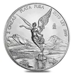 2019 2 oz Mexican Silver Libertad Coin .999 Fine BU