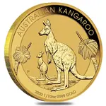 2020 1/10 oz Australian Gold Kangaroo Perth Mint Coin .9999 Fine BU In Cap