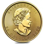 2020 1/2 oz Canadian Gold Maple Leaf $20 Coin .9999 Fine BU (Sealed)