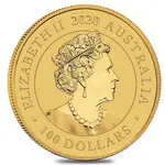2020 1 oz Gold Australian Swan Perth Mint .9999 Fine BU In Cap