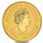 2020 1 oz Gold Lunar Year of The Mouse / Rat BU Australia Perth Mint In Cap