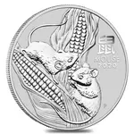 Australian 2020 1 oz Silver Lunar Year of The Mouse / Rat BU Australian Perth Mint In Cap