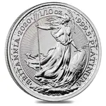 British 2020 Great Britain 1/10 oz Platinum Britannia Coin .9995 Fine BU