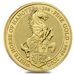 2020 Great Britain 1 oz Gold Queen's Beasts White Horse of Hanover Coin .9999 Fine BU