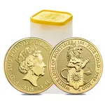 2020 Great Britain 1 oz Gold Queen's Beasts White Lion of Mortimer Coin .9999 Fine BU