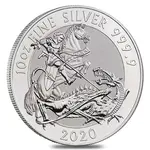 British 2020 Great Britain 10 oz Silver Valiant Coin In Cap .9999 Fine BU