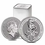 2020 Great Britain 2 oz Silver Queen's Beasts White Horse of Hanover Coin .9999 Fine BU