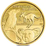 2021 1/4 oz Australian Wildlife Gold Coin BU Perth Mint