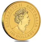 2021 1 oz Australian Gold Kangaroo Perth Mint Coin .9999 Fine BU In Cap