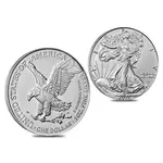 2021 1 oz Silver American Eagle $1 Coin BU Type 2