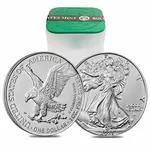 2021 1 oz Silver American Eagle $1 Coin BU Type 2