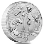 Australian 2021 2 oz Silver Australian Piedfort Platypus Perth Mint .9999 Fine BU Next Generation Series