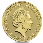 2021 Great Britain 1 oz Gold Queen's Beasts Completer Coin .9999 Fine BU