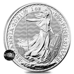 British 2021 Great Britain 1 oz Silver Britannia Coin .999 Fine BU