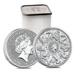 2021 Great Britain 2 oz Silver Queen's Beasts Completer Coin .9999 Fine BU