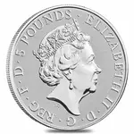 2021 Great Britain 2 oz Silver Queen's Beasts White Greyhound of Richmond Coin .9999 Fine BU