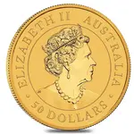 2022 1/2 oz Australian Gold Kangaroo Perth Mint Coin .9999 Fine BU In Cap