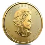 2022 1/2 oz Canadian Gold Maple Leaf $20 Coin .9999 Fine BU (Sealed)