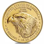 2022 1/2 oz Gold American Eagle $25 Coin BU