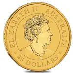 2022 1/4 oz Australian Gold Kangaroo Perth Mint Coin .9999 Fine BU In Cap
