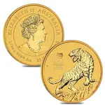 2022 1/4 oz Gold Lunar Year of The Tiger BU Australia Perth Mint In Cap