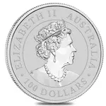 2022 1 oz Australian Platinum Kangaroo Perth Mint Coin .9995 Fine BU In Cap