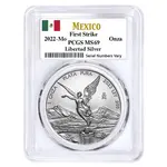 2022 1 oz Mexican Silver Libertad Coin PCGS MS 69 FS