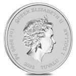 2022 1 oz Tuvalu Bart Simpson Silver Coin .9999 Fine BU In Cap
