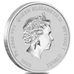 2022 1 oz Tuvalu James Bond - 60 Years of Bond Colorized Silver Coin .9999 Fine BU