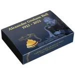 2022 3 oz Silver Alexander Graham Bell Telephone Shaped Coin Barbados .999 Fine (w/Box & COA)
