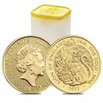 2022 Great Britain 1/4 oz Gold The Tudor Beasts Lion of England Coin .9999 Fine BU
