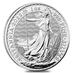 2022 Great Britain 1 oz Silver Britannia Coin .999 Fine BU