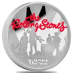 2022 Great Britain 1 oz The Rolling Stones Proof Silver Coin .999 Fine (w/Box & COA)