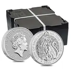 2022 Great Britain 2 oz Silver The Tudor Beasts Lion of England Coin .9999 Fine BU