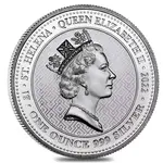 2022 St. Helena 1 oz Silver The Queen's Virtues - Truth Coin .999 Fine BU