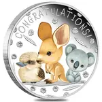 2023 1/2 oz Newborn Colorized Proof Silver Coin Australian Perth Mint (w/Box & COA)