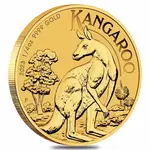 2023 1/4 oz Australian Gold Kangaroo Perth Mint Coin .9999 Fine BU In Cap