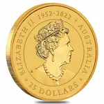 2023 1/4 oz Australian Gold Kangaroo Perth Mint Coin .9999 Fine BU In Cap