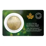 2023 1 oz Canadian Gold Maple Leaf Single Sourced Newmont Eleonore Mine (In Assay)